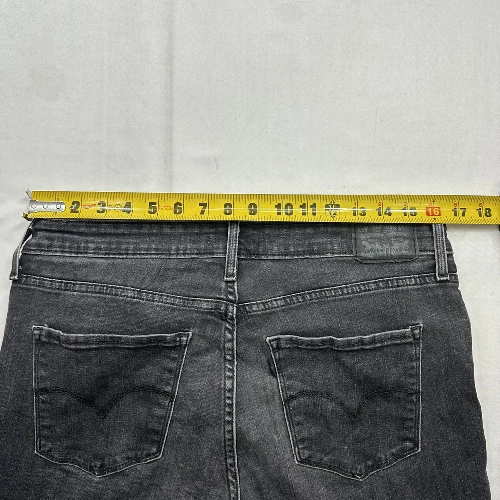 Levi's 721 Women's High‎ Rise Skinny Jeans Size 33 Waterless Stretch Denim Black
